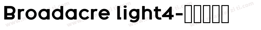 Broadacre light4字体转换